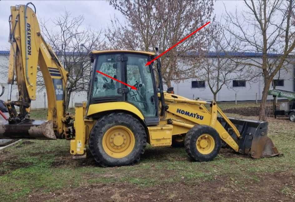 Parbriz/Geam/Luneta KOMATSU WB93R–2,WB97R-2,WB97S-2,WB140-2,WB140PS-2