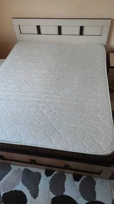 Pat/Cadru de pat cu sertare 160x200 +Saltea Superortopedica Lux Saltex