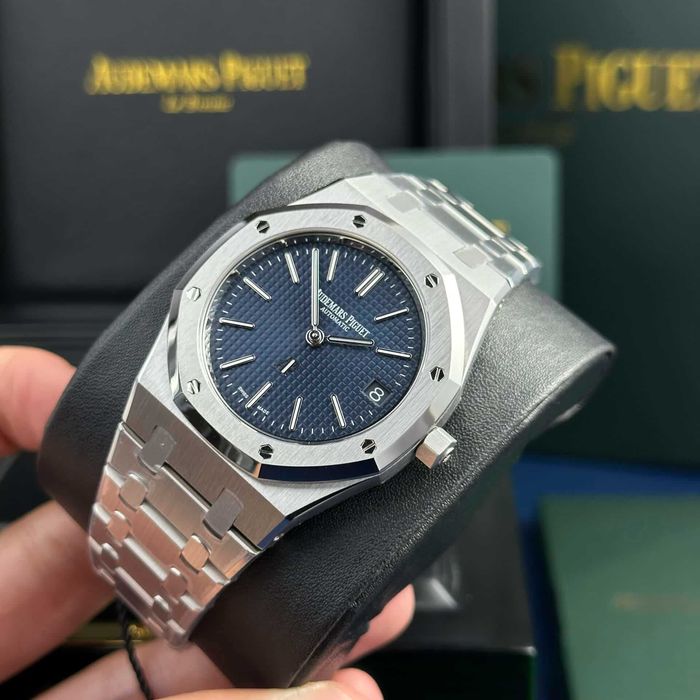 audemars piguet royal oak Extra-thin сребристо/синьо