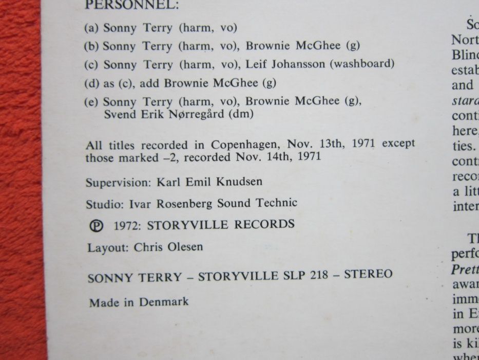 rar Sonny Terry ‎- Wizard Of The Harmonica 1972