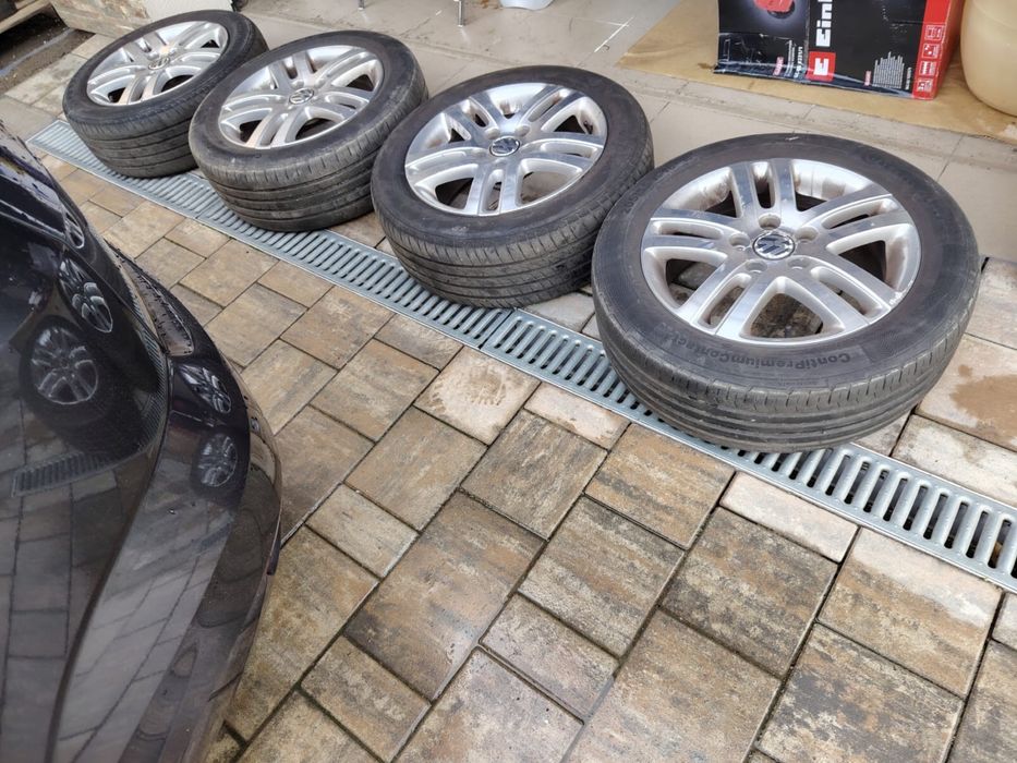 Jante Volkswagen cu cauciucuri 205 55 R16 Continental