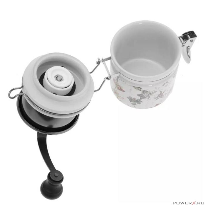 Rasnita de cafea traditionala, manuala, 16x8 cm, Kinghoff