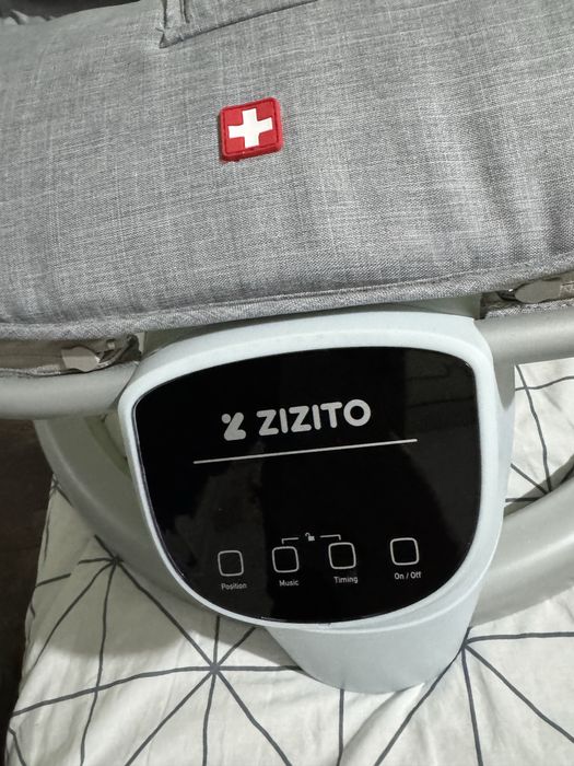 Бебешки шезлонг ZIZITO, Paolo, Вибриращ, Сив