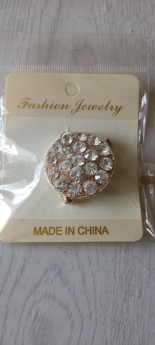 Серебряная цепочка с кулоном проба 925, брошь зажим для одежды, платка