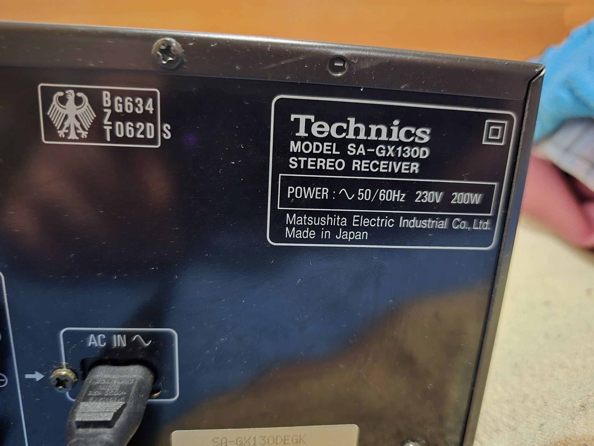 Technics sa-gx130D перфектен цената е крайна с дистанционно комплект