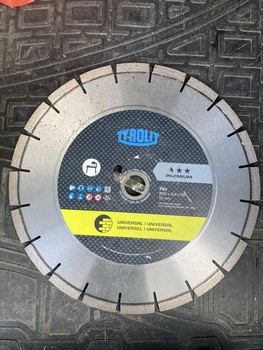 Disc Diamantat Tyrolit Premium TSU pentru Constructii 2W 350X2.8X35