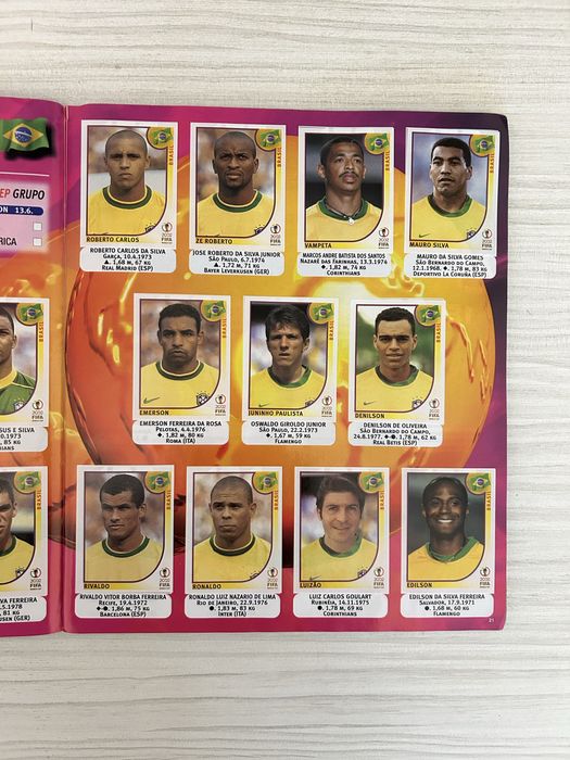 Panini World Cup 2002 – напълно попълнен албум (оригинал)