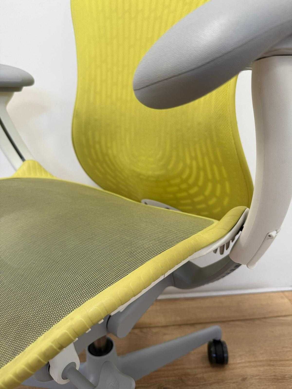 Refurbished Herman Miller Mirra 2 Twilight/Studio Yellow Butterfly