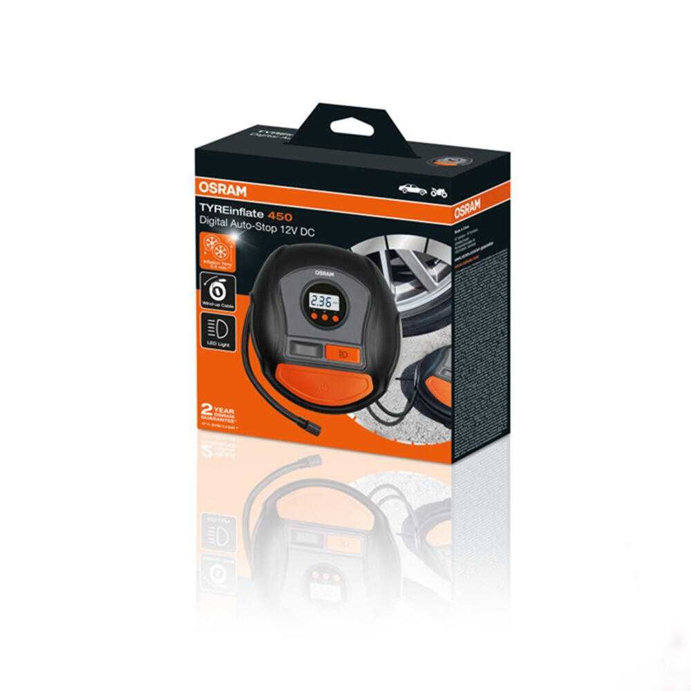 Дигитален компресор за гуми, OSRAM Tyreinflate 450