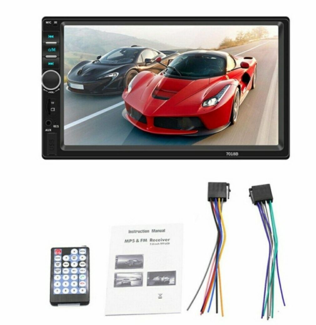 Player auto 7010B radio MP5 bluetooth ecran 7 touch screen USB AVI