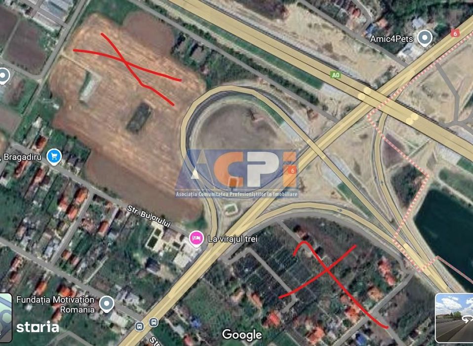 Teren de vanzare  800m2 in Bragadiru