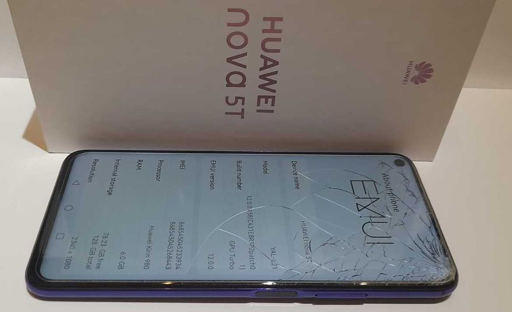 Huawei Nova 5T - functional - display crapat