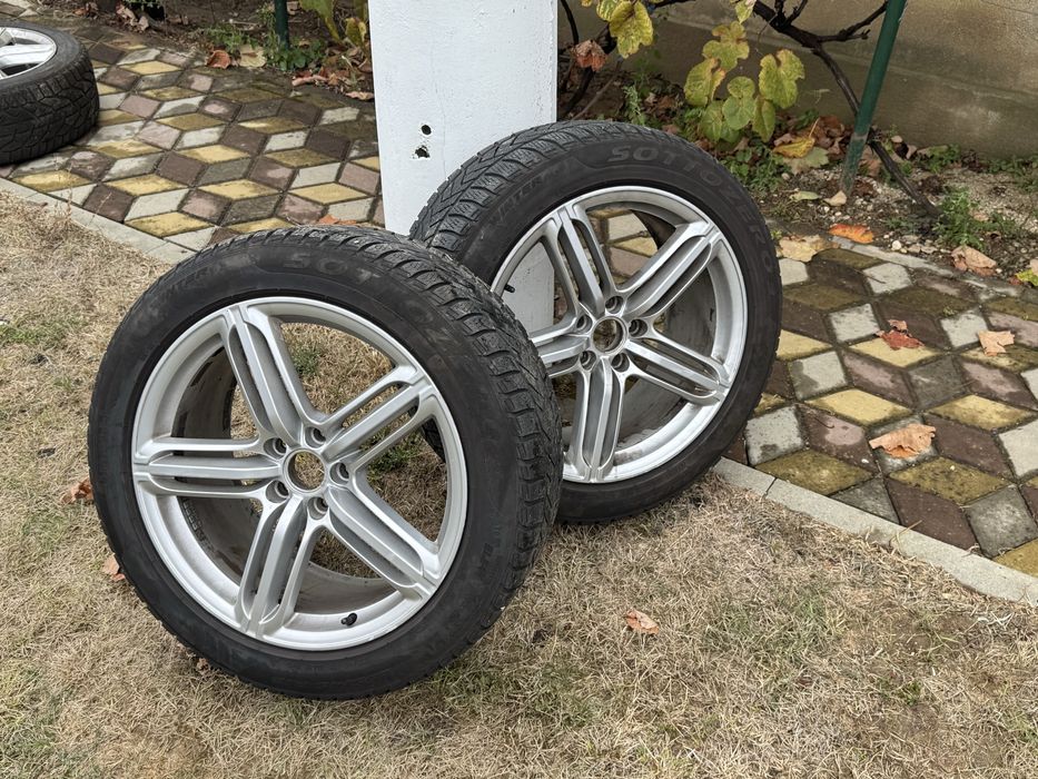 Set complet de jante pe 19 cu anvelope M+S 255,45,19 in stare buna