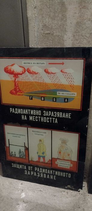 Стъклопис за обучение от бившата Гражданска защита
