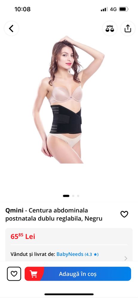 Centura abdominală post natală