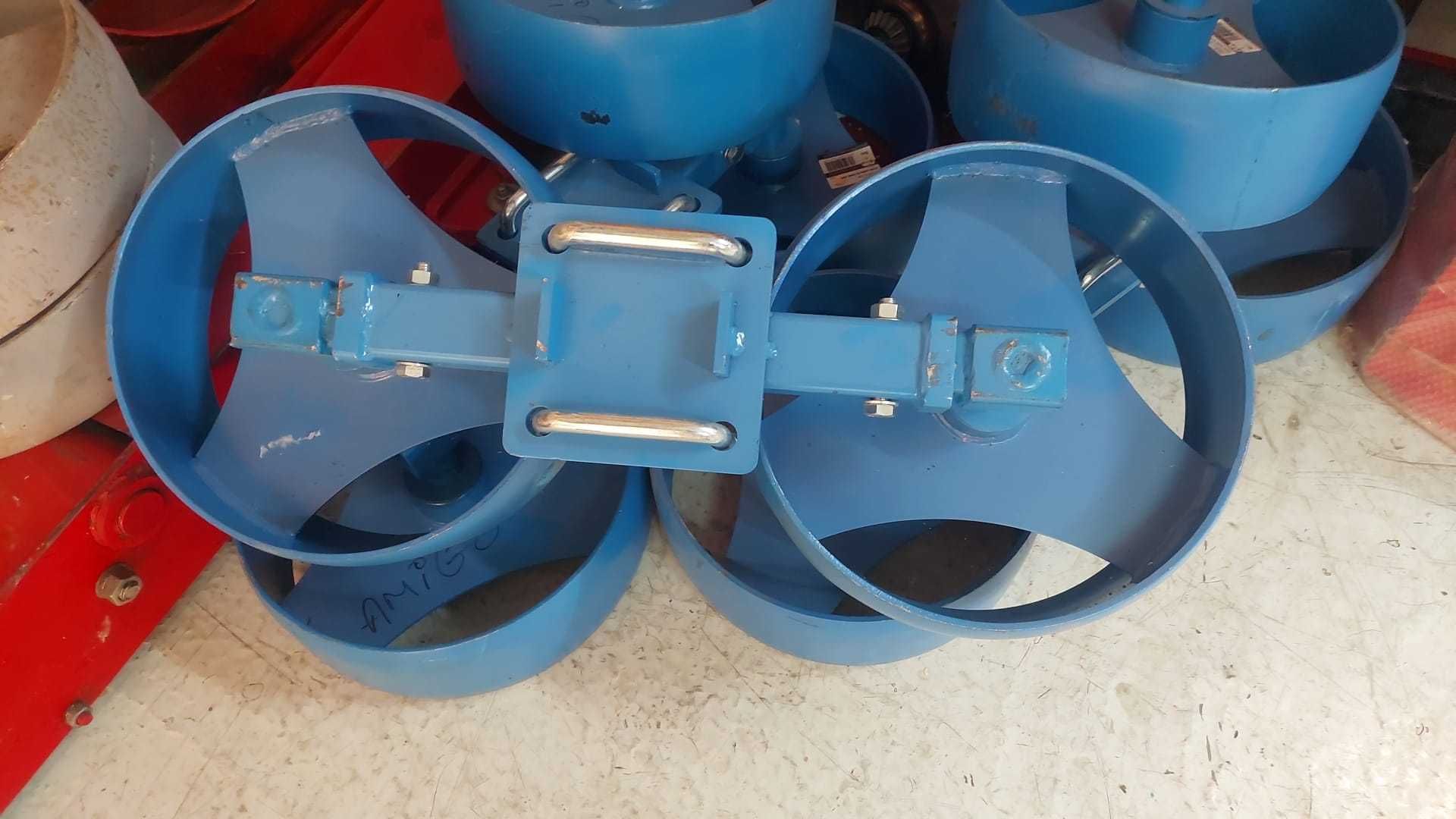 Roata pentru plug reversibil hidraulic