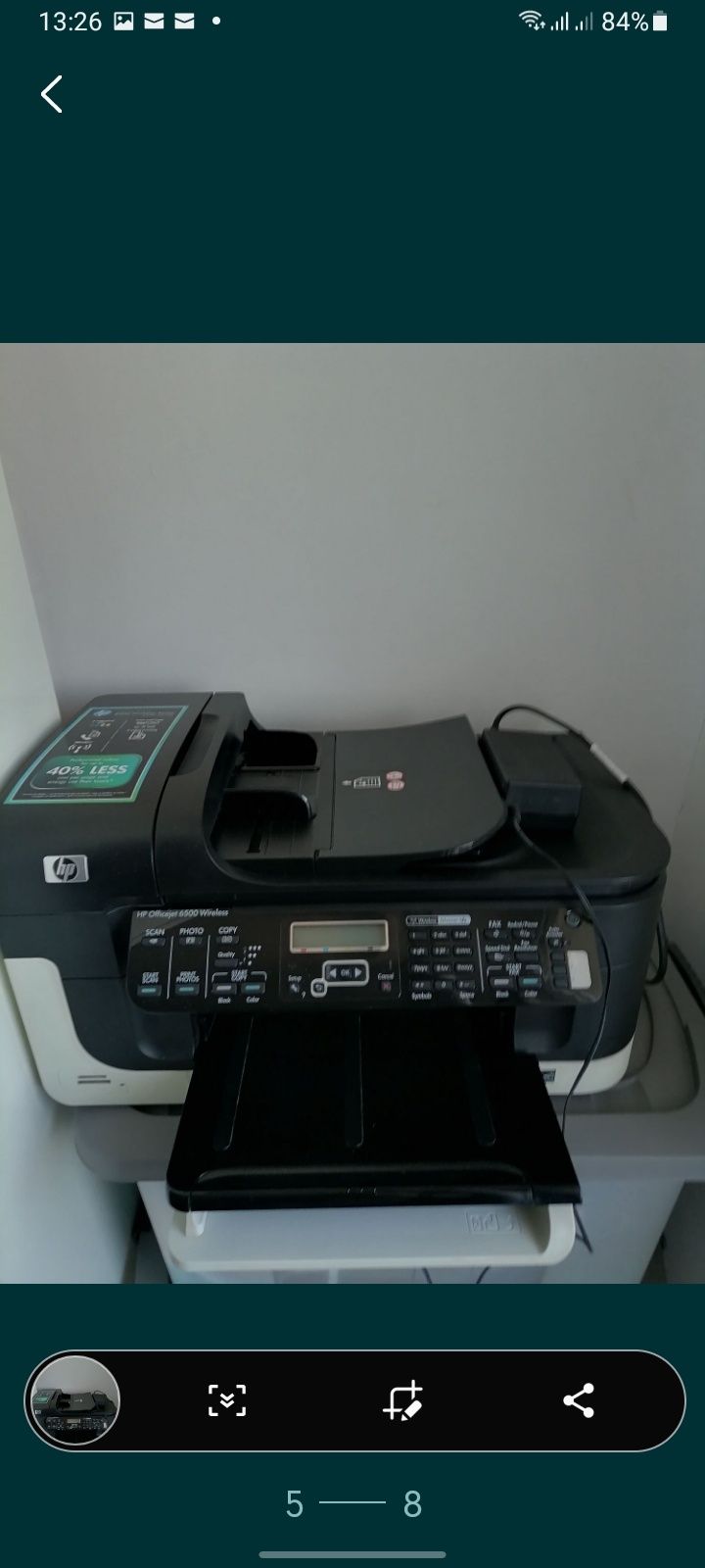 Vând multifuncțional HP officejet 6500 Wireless,,necesita cd și toner.