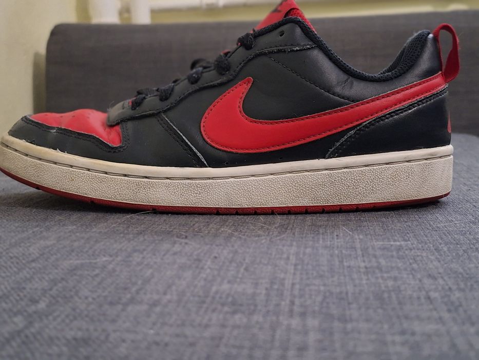 Adidasi pentru copii Nike Court Borough Low 2 Black University Red