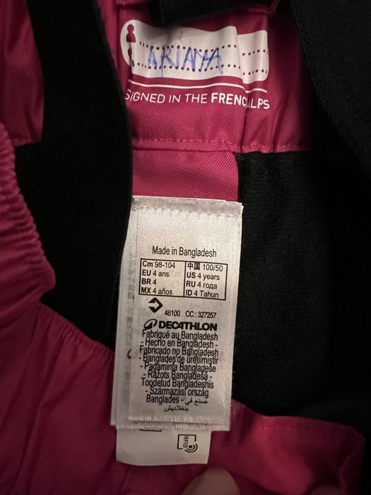 Pantaloni ski decathlon 104