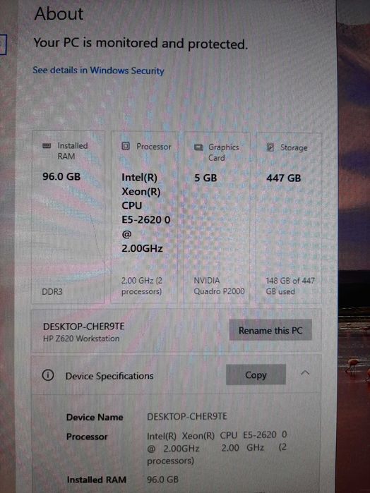 Workstation HP Z 620, 96 GB Ram DDR3, SSD Patriot 480GB,
