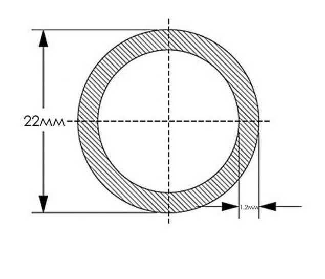 Алюминиевая труба круглая, круглый профиль, круг