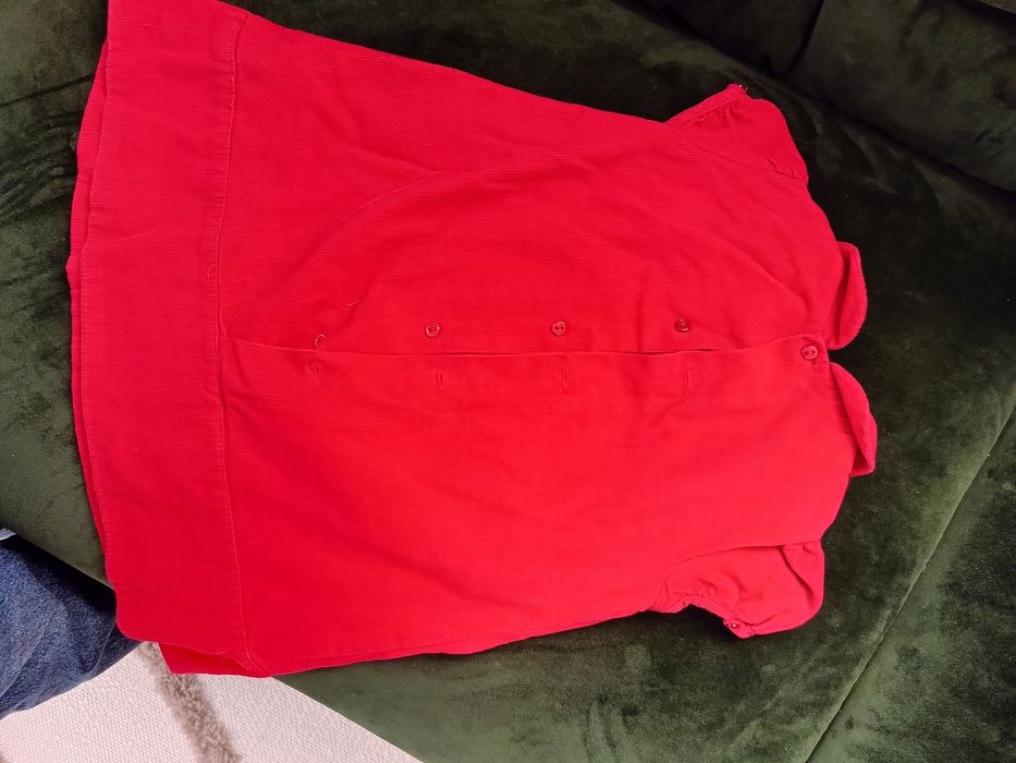 Rochie roșie catifea reiat Zara măr.12-18 luni