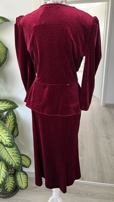 Compleu cu fusta din catifea Poema