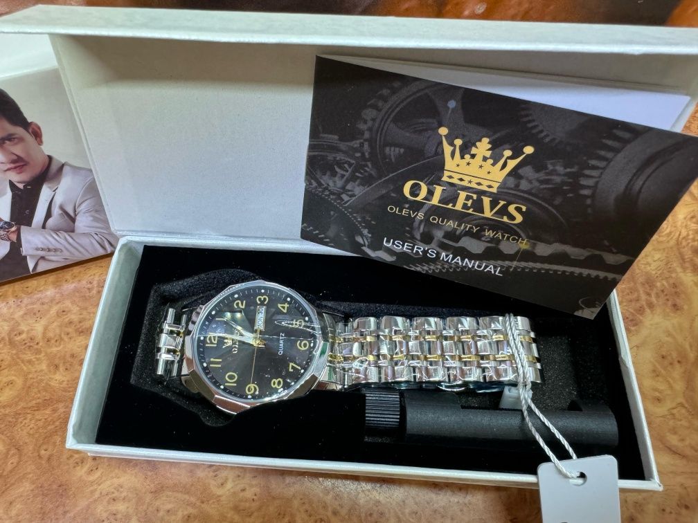 Люксовые кварцевые часы  Olevs