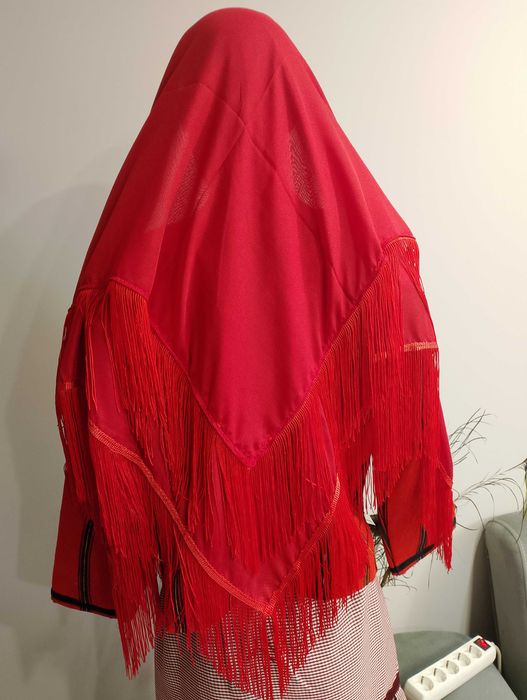 Едноцветни забрадки с ресни