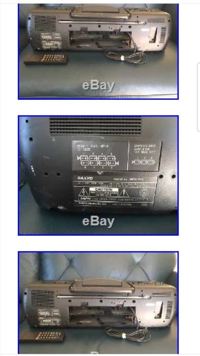 Sanyo Cd stereo double cassette model MCD-Z30 radio casetofon solid