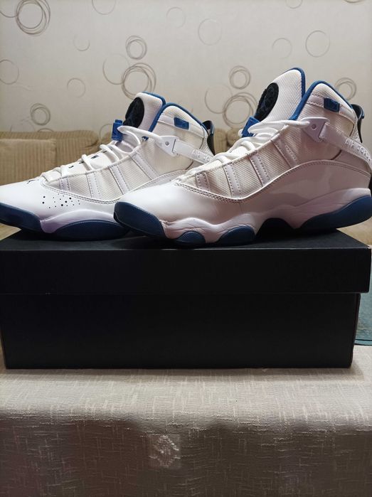 Jordan 6 rings white/marina blue
