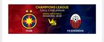 Vând 4 bilete tribuna 2 centra sector 113l la meciul FCSB- FC SHKENDIJ