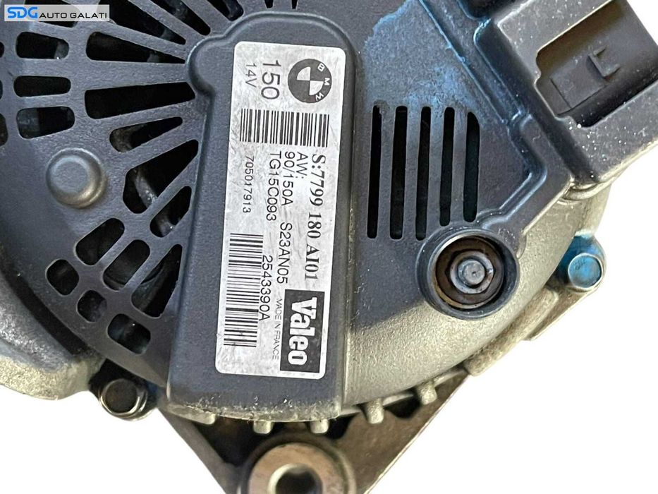 Alternator 150A BMW Seria 3 E90 E91 E92 E93 318 320 2.0 D 2004 - 2011 Cod 7799180 2543390A TG15C093 [B4510]