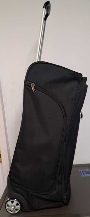 Valiza Troler Pierre Cardin 72 x42x25 cm mare si rezistent, negru