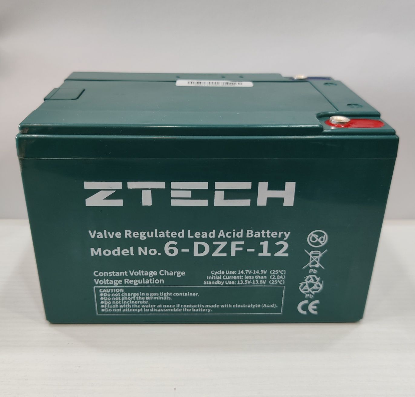 Acumulator Biciclete Electrice ZTECH 12V 12Ah 6-DZF-12, Model nou 2022