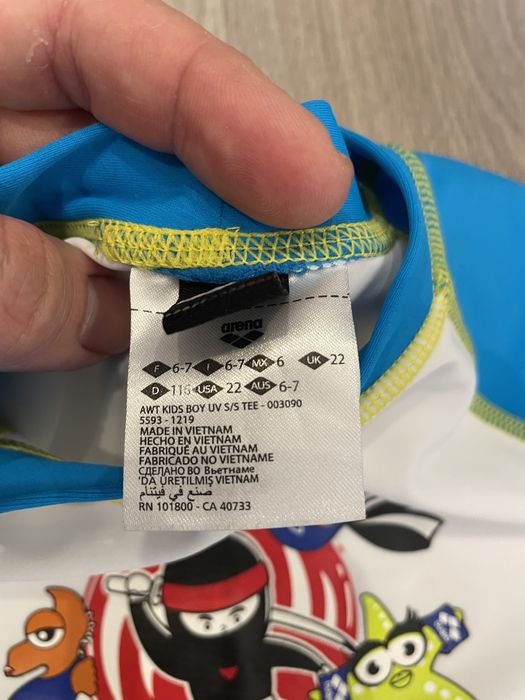 Tricou inot Arena protecție UV