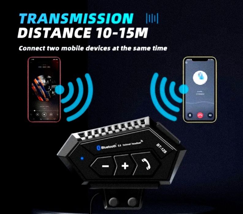 Мотогарнитура для шлема наушники навороченная с дополнительными функци