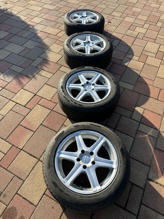 Set jante BMW PLW + cauciucuri de iarna 225 55 R17 dot23