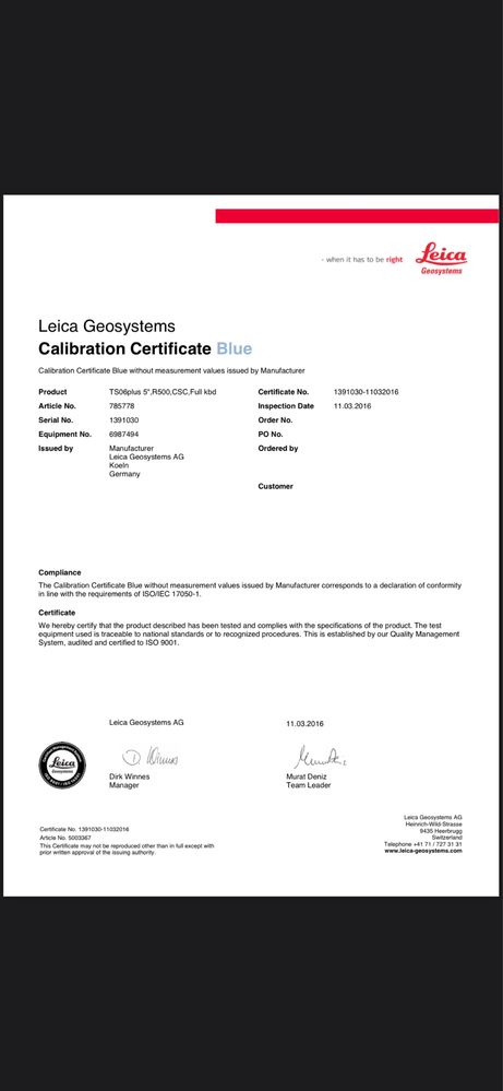 Leica TS 06 Plus R500 Statie Totala fabricatie 2016