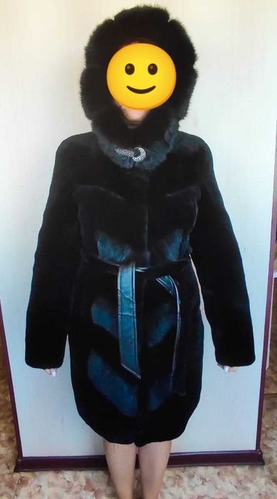 Шуба мутон/норка