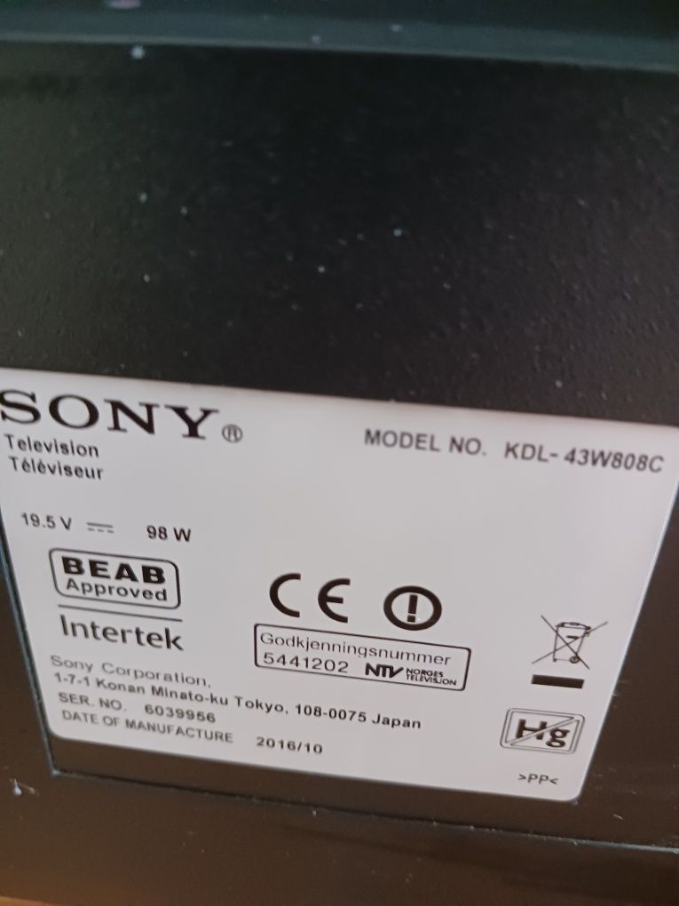 Vând smart TV Sony