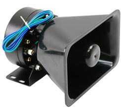 Rampa girofar auto albastru cu sirena si difuzor incorporat