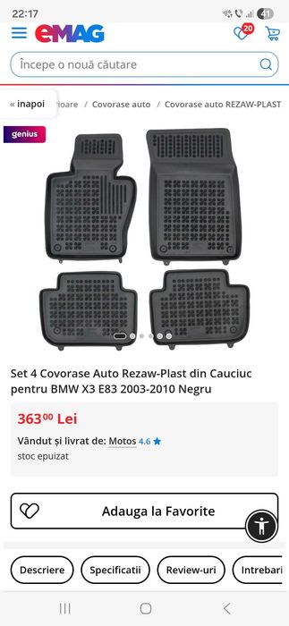 Presuri auto Bmw x3 e83 cuciuc