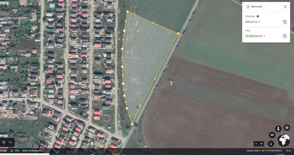Teren intravilan Lumina 2500mp, 80 m deschidere la drum asfaltat