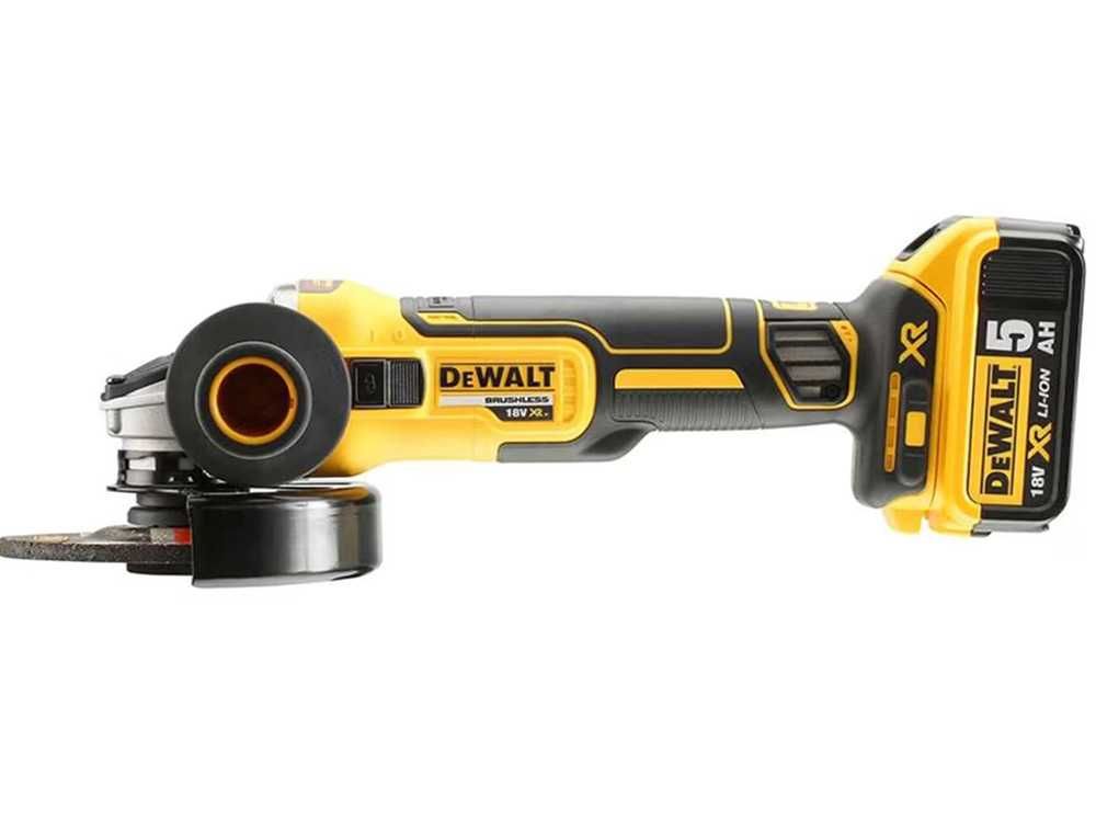 Ъглошлайф акумулаторен DeWALT DCG405P3, 18V, 3x5Ah, 125 мм, безчетков