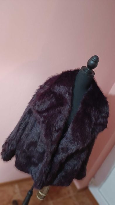 Palton de blană oversize