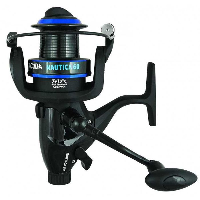 Mulineta crap Baracuda Nautica 60, baitrunner si tambur LongCast 8 rul