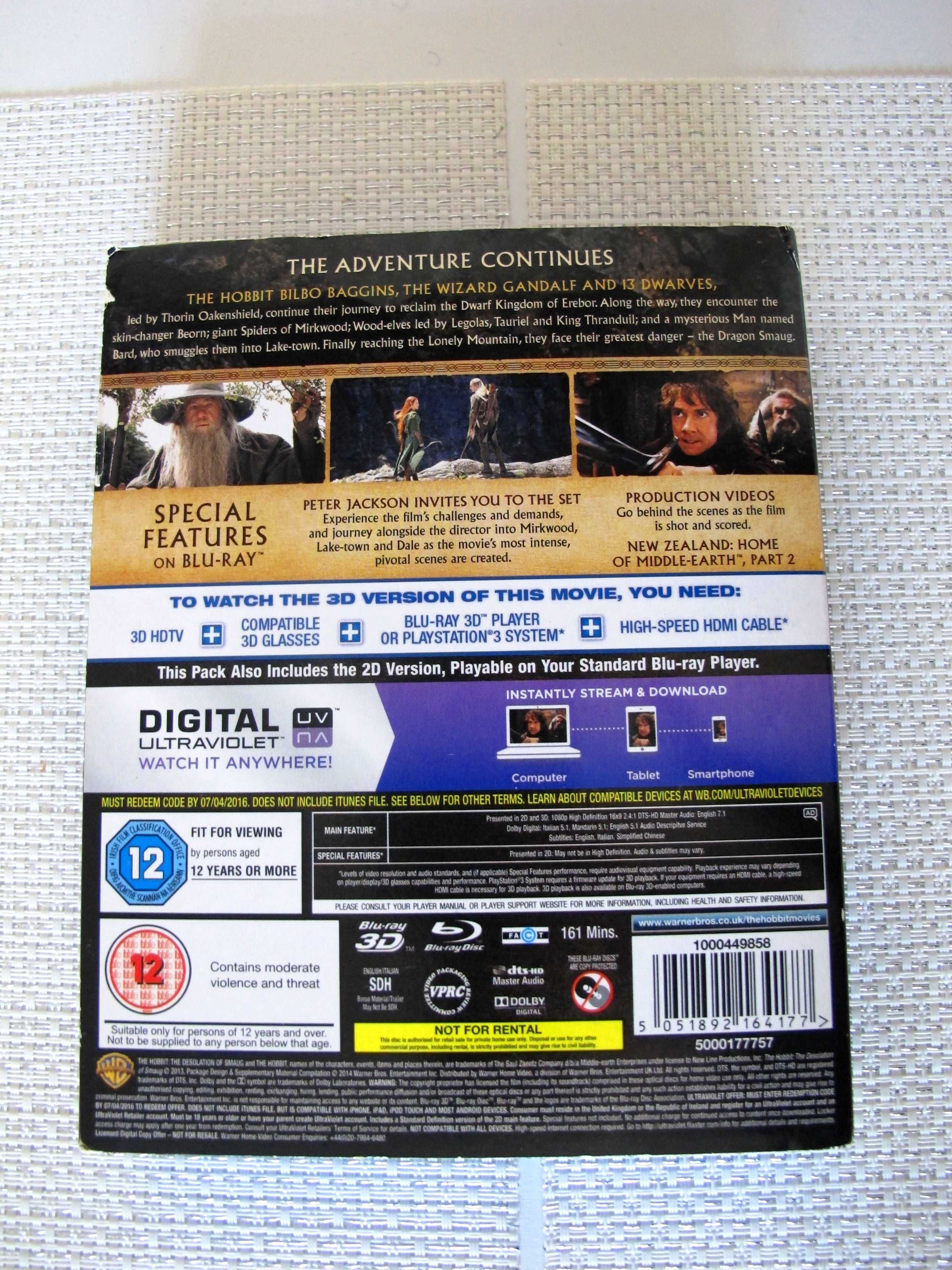 ПРОМО Hobbit Trilogy 3D + 2D Blu Ray 12 диска за колекционери