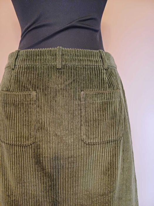 Fusta velur kaki Comptoir des cotonniers