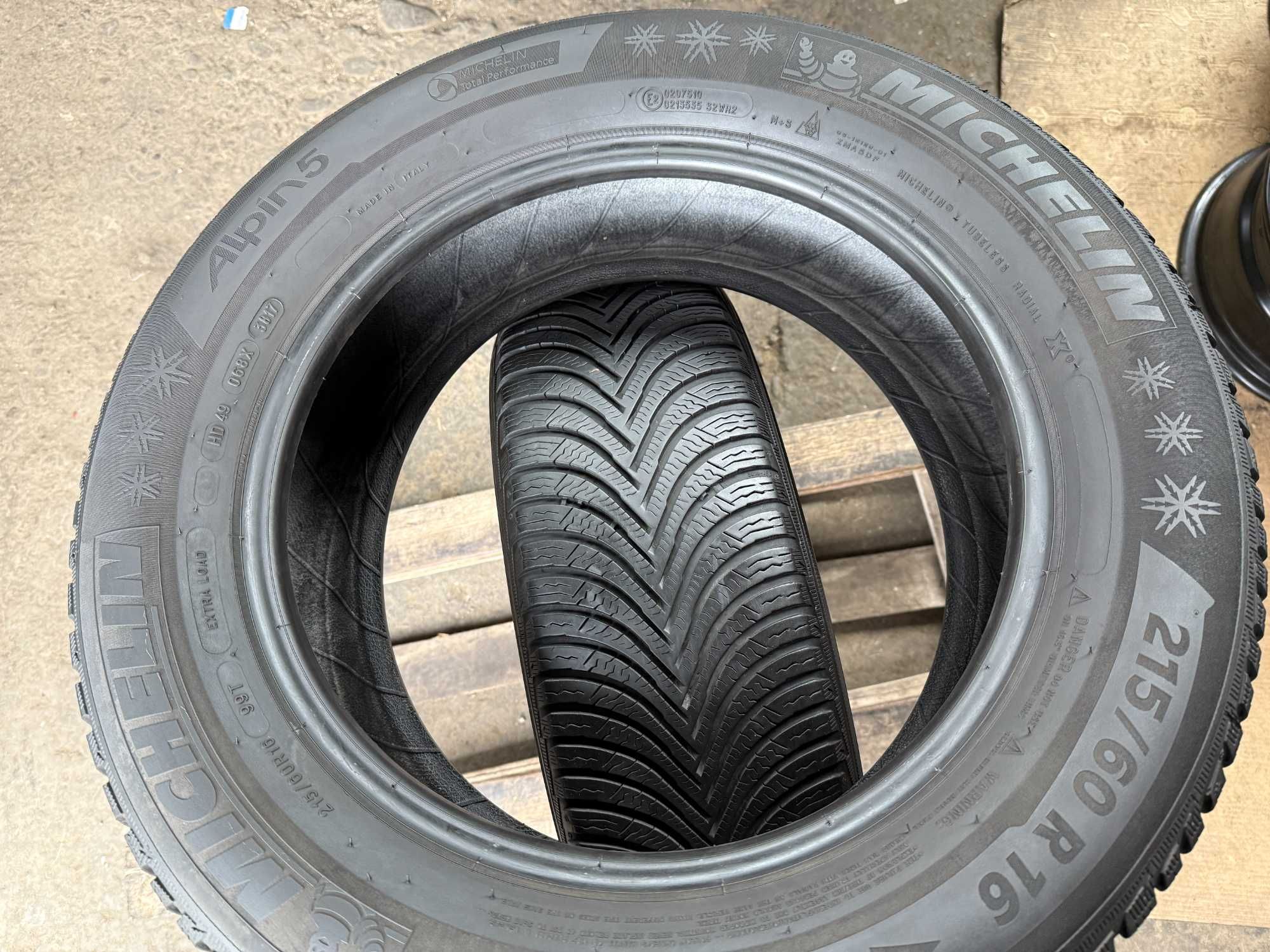 2x Anvelope Iarna 215/60 r16 - Michelin Alpin 5